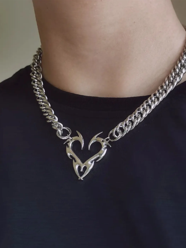 Y2K Heart Necklace