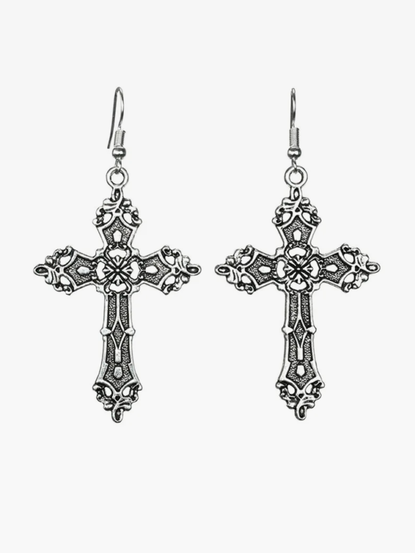 Gothic Cross Earrings